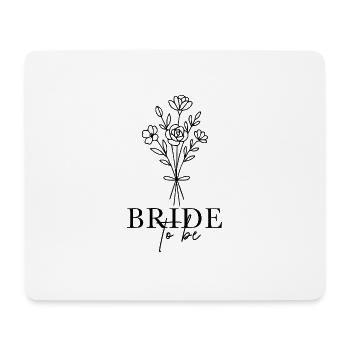 Bride to be - Flowers - Mousepad (Querformat) - Weiß - Vorne