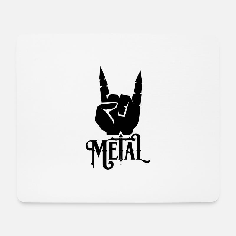 Metall - Mousepad (Querformat) - Weiß