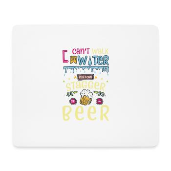 I Can't Walk On Water - Mousepad (Querformat) - Weiß - Vorne