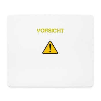 Vorsicht Blankliegende Nerven Lustiger Spruch Witz - Mousepad (Querformat) - Weiß - Vorne