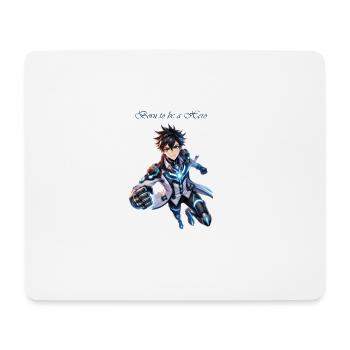 Manga Born to be a Hero BoyJunge Zeichnung Comic - Mousepad (Querformat) - Weiß - Vorne