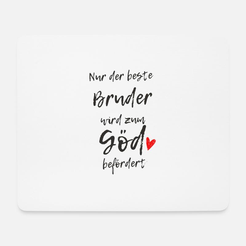 Beförderung zum Göd - Mousepad (Querformat) - Weiß