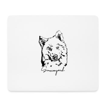 SAMOYED Hunde Portrait Wilsigns Hund Geschenk - Mousepad (Querformat) - Weiß - Vorne