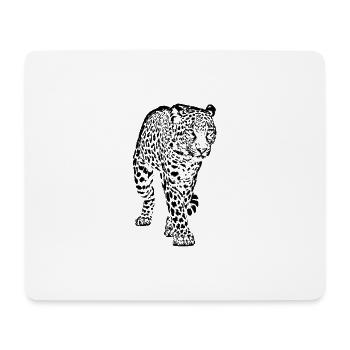 Leopard Tier - Mousepad (Querformat) - Weiß - Vorne