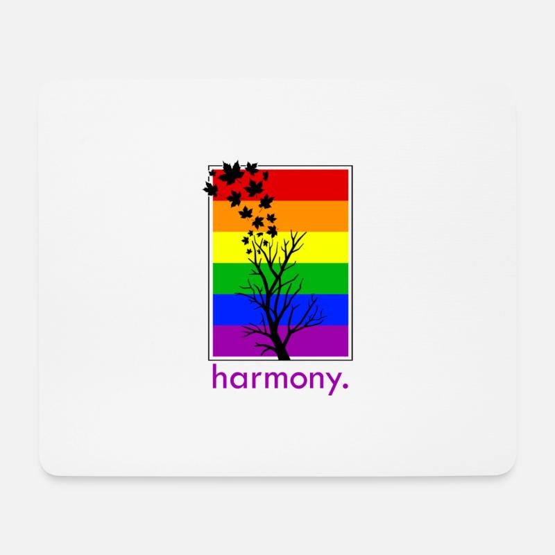 Ein Leben in Harmonie - Mousepad (Querformat) - Weiß