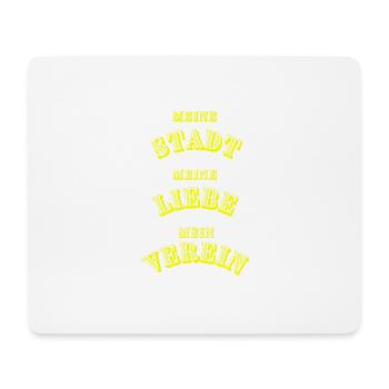 Gelb - Schwarz - Mousepad (Querformat) - Weiß - Vorne