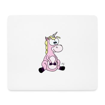 Licornes - Tapis de souris (format paysage) - blanc - Devant