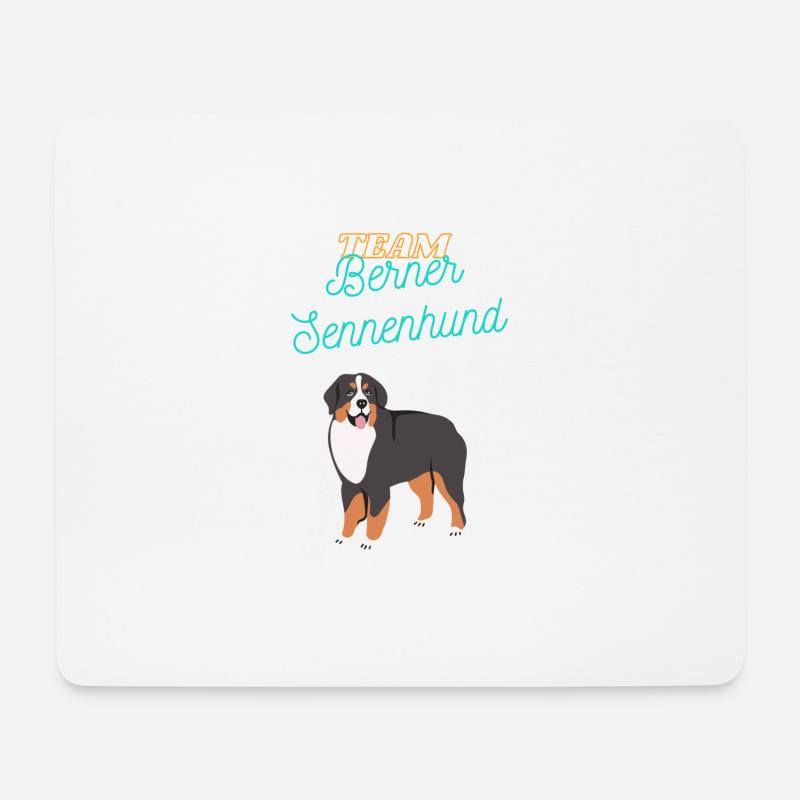 Team Bernese Mountain Dog - Mouse Pad (horizontal) - white