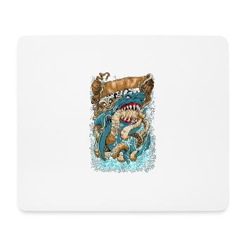 OCTOPUS v SHARK - Mouse Pad (horizontal) - white - Front