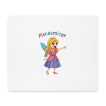 Meckerziege - Mousepad (Querformat) - Weiß - Vorne