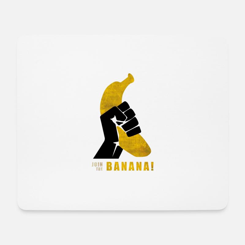 Join the Banana ! Wankil - Tapis de souris (format paysage) - blanc