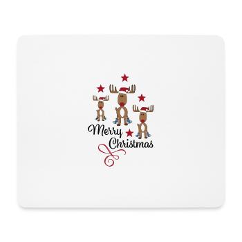 merry Christmas - Mousepad (Querformat) - Weiß - Vorne