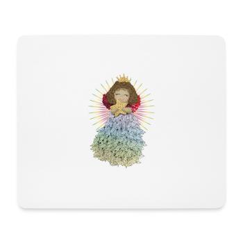Engelchen mit Stern - Mousepad (Querformat) - Weiß - Vorne