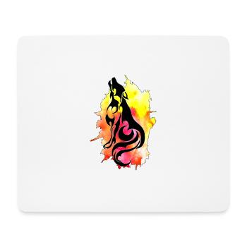 Watercolor Wolf - Mouse Pad (horizontal) - white - Front