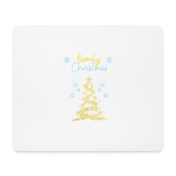 family christmas - Tapis de souris (format paysage) - blanc - Devant