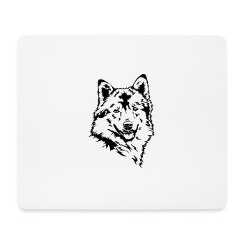 Islandhund Portrait Hunde Hund Wilsigns - Mousepad (Querformat) - Weiß - Vorne