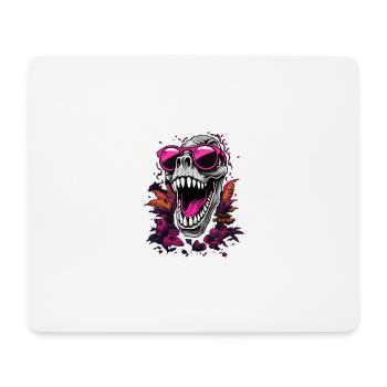 Dino Skull - Mouse Pad (horizontal) - white - Front