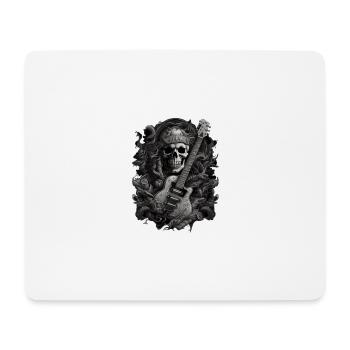 Skelett-Gitarrist - Mousepad (Querformat) - Weiß - Vorne