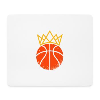Basketball King & Queen Partnerlook Design - Mousepad (Querformat) - Weiß - Vorne