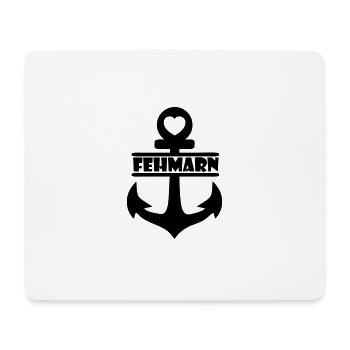 Anker Fehmarn - Mousepad (Querformat) - Weiß - Vorne