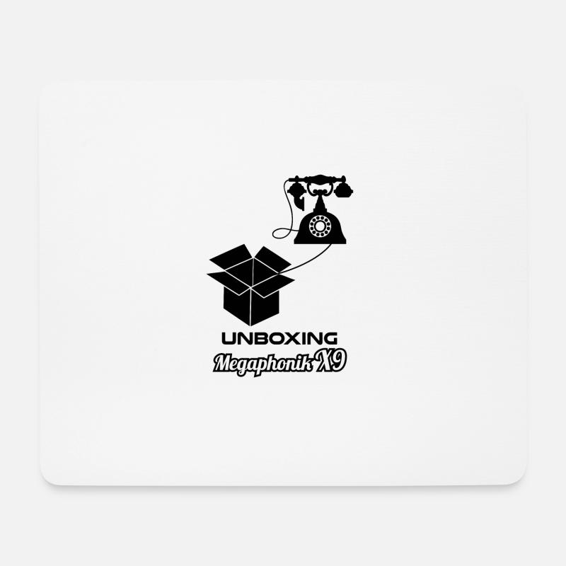 unbox blak - Mousepad (Querformat) - Weiß