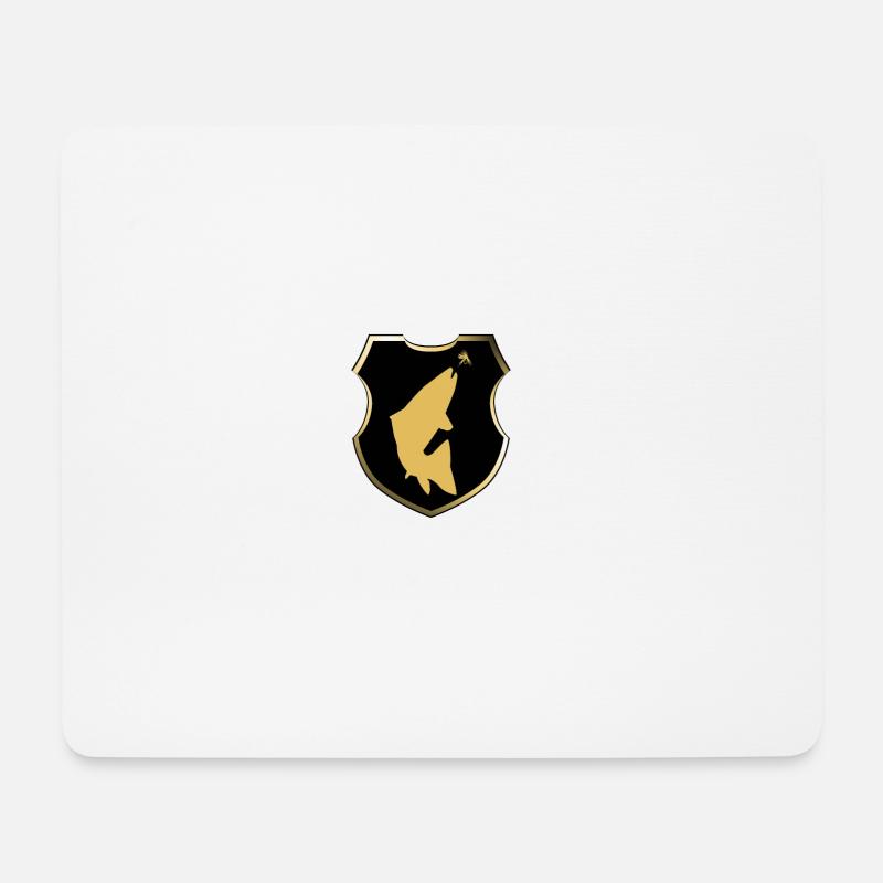 Modell 55 - Wappen steigende Forelle - Mousepad (Querformat) - Weiß