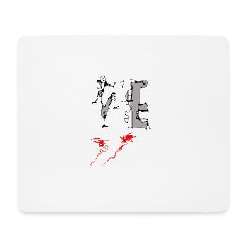 Danse du singe - Tapis de souris (format paysage) - blanc - Devant