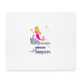 sirène - Tapis de souris (format paysage) - blanc - Devant