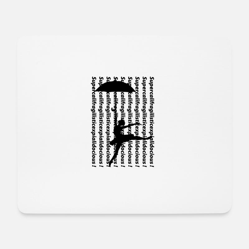 supercalifragilisticexpialidocious blak - Mousepad (Querformat) - Weiß