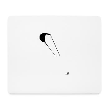 Kitesurfen - Mousepad (Querformat) - Weiß - Vorne