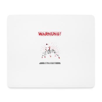 Bauarbeiter T-Shirt · Baustelle · Bagger · Kran - Mousepad (Querformat) - Weiß - Vorne