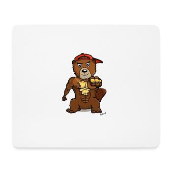 Beaver Fist Of Fur(s) - Tapis de souris (format paysage) - blanc - Devant