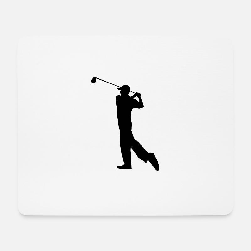 Golf - Golfball - Mousepad (Querformat) - Weiß