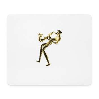 Jazz Saxophone - Mouse Pad (horizontal) - white - Front