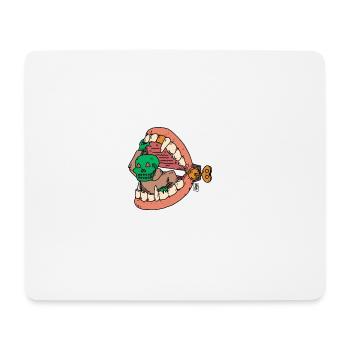 mal aux dents - Tapis de souris (format paysage) - blanc - Devant
