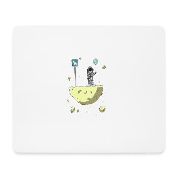 Nächster Halt: Planet Erde - Mousepad (Querformat) - Weiß - Vorne