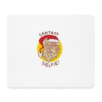 Santa Père Noël - Tapis de souris (format paysage) - blanc - Devant
