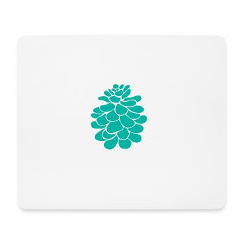 pin vert - Tapis de souris (format paysage) - blanc - Devant