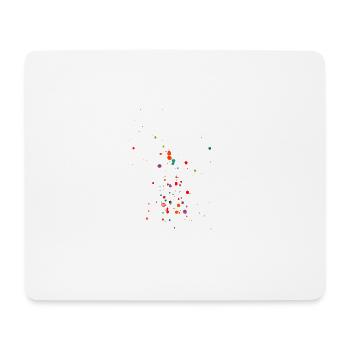 Klecksekunstwerk - Mousepad (Querformat) - Weiß - Vorne