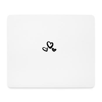 heart - Mouse Pad (horizontal) - white - Front