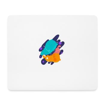 Weltall Kittys - Mousepad (Querformat) - Weiß - Vorne