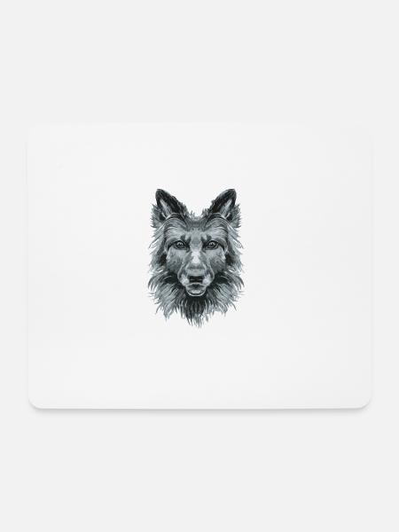 Dog - Mouse Pad (horizontal) - white
