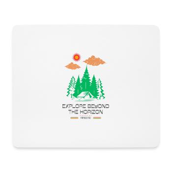 Explorez au-delà de l’horizon - Tapis de souris (format paysage) - blanc - Devant