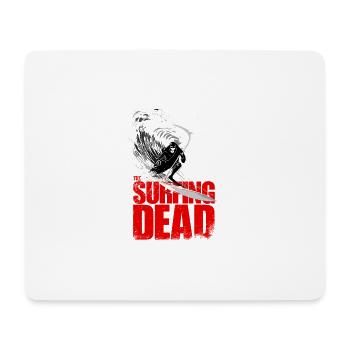 Surf Dead Grim Reaper Surfer Wave Design - Tapis de souris (format paysage) - blanc - Devant