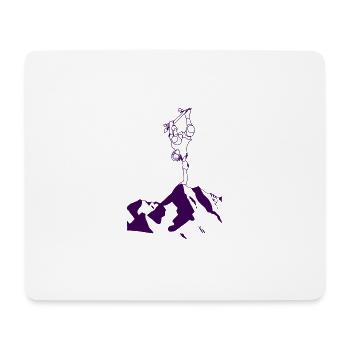 Skaterin - Mousepad (Querformat) - Weiß - Vorne