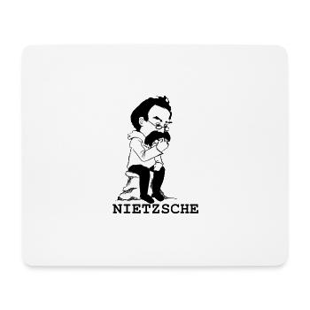 Nietzsche - Tapis de souris (format paysage) - blanc - Devant