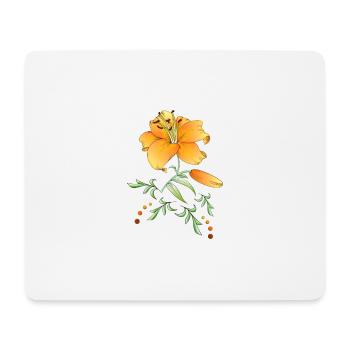 fleur1 - Tapis de souris (format paysage) - blanc - Devant