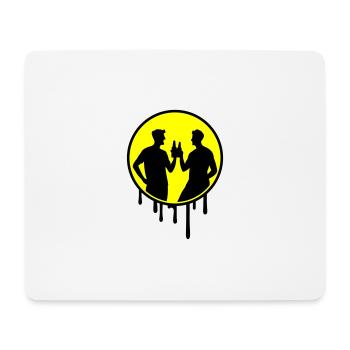 Team Gruppe Feiern - Mousepad (Querformat) - Weiß - Vorne