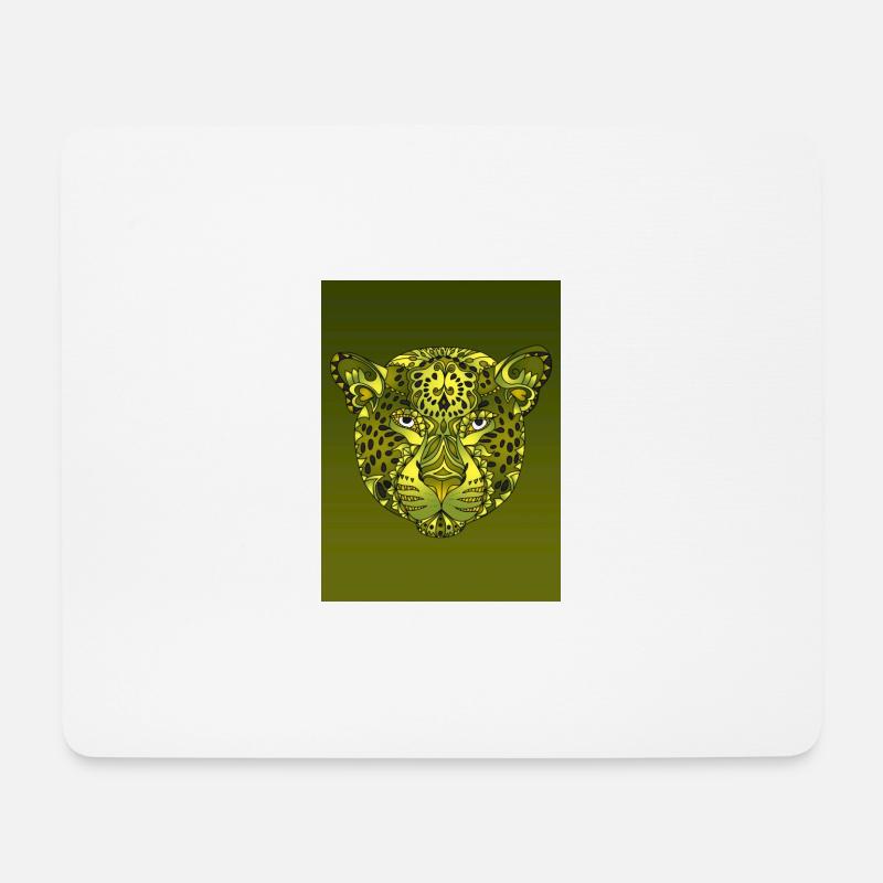 Tigerin - Mousepad (Querformat) - Weiß