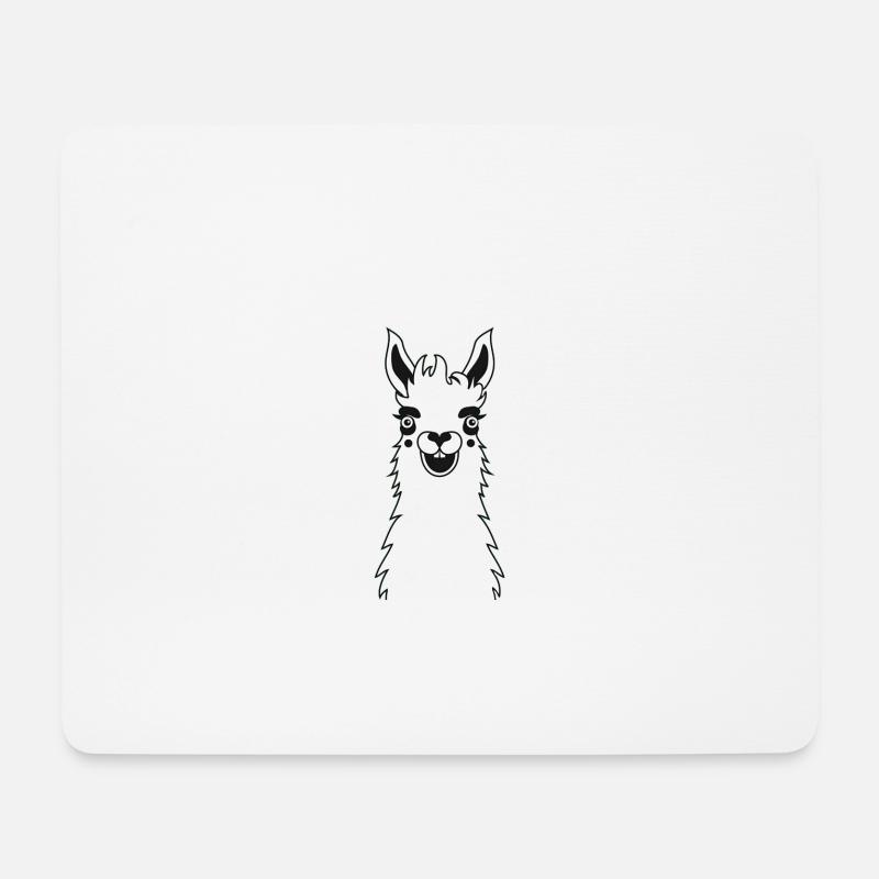 Llama lama alpaca - Mousepad (Querformat) - Weiß